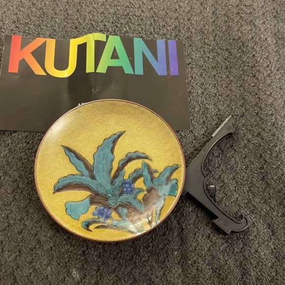 Other - Kutani Artistic Pottery Mini Plate Flowers J8